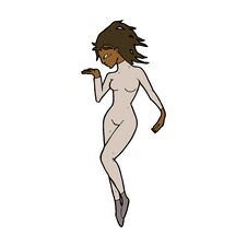 Free Cartoon Future Space Woman Stock Photography - 256880862