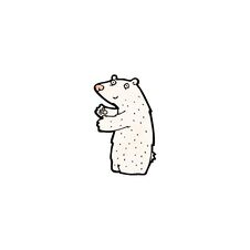 Cartoon Polar Bear Stock Photography