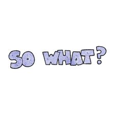 Textured Cartoon So What Symbol Royalty Free Stock Photography