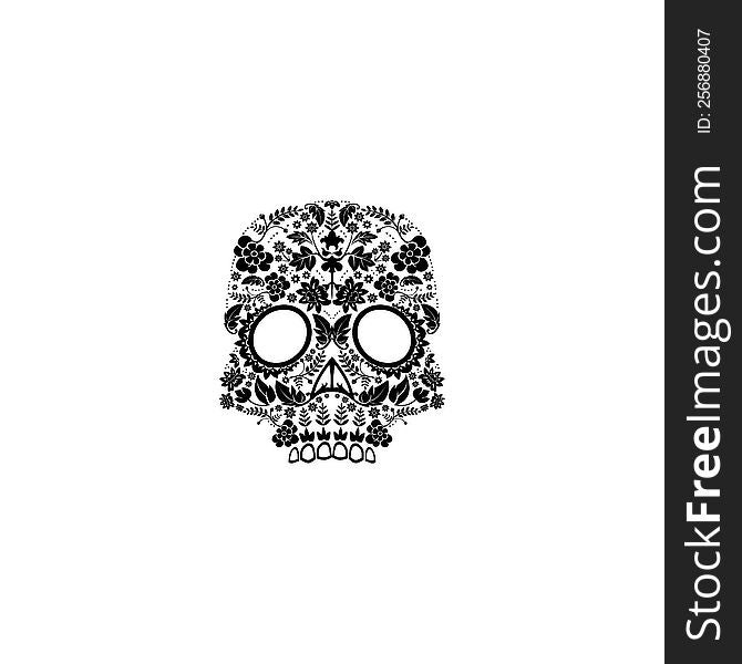 day of the dead skull