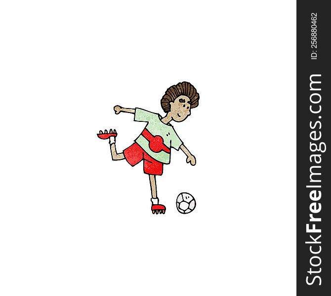 cartoon soccer player