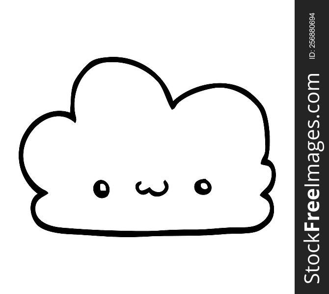 cute cartoon cloud