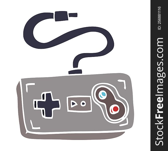 cartoon doodle game controller