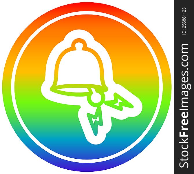 Ringing Bell Circular In Rainbow Spectrum