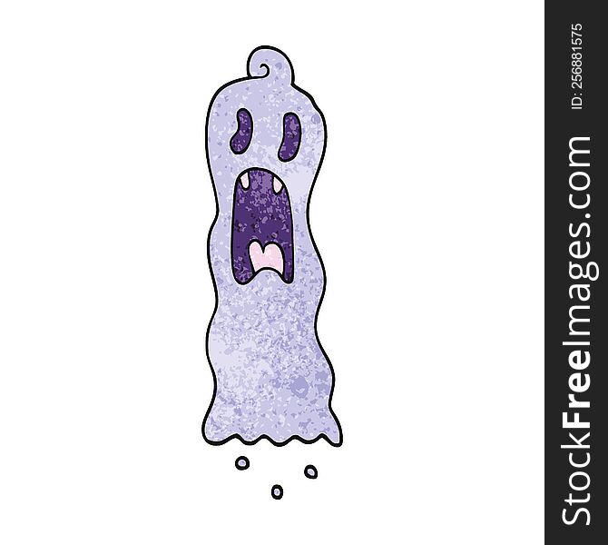 cartoon doodle spooky ghost