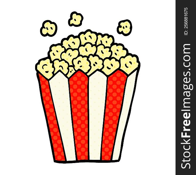 cartoon doodle cinema popcorn