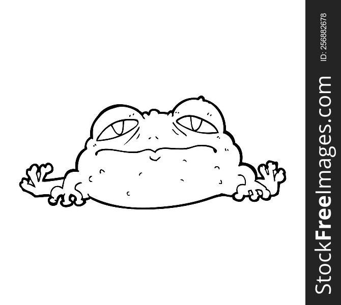 cartoon ugly frog