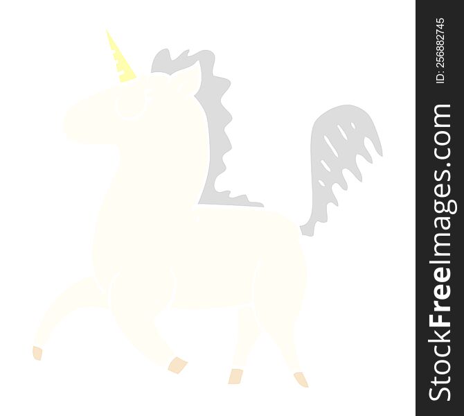 cartoon doodle unicorn
