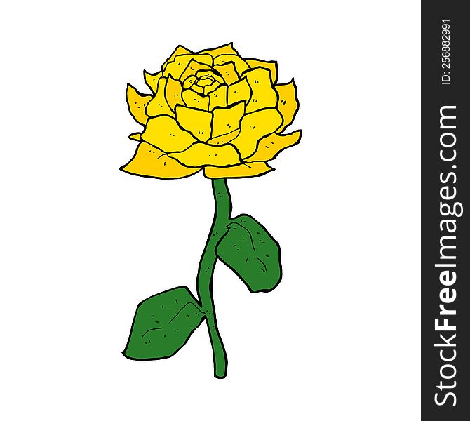 yellow rose cartoon