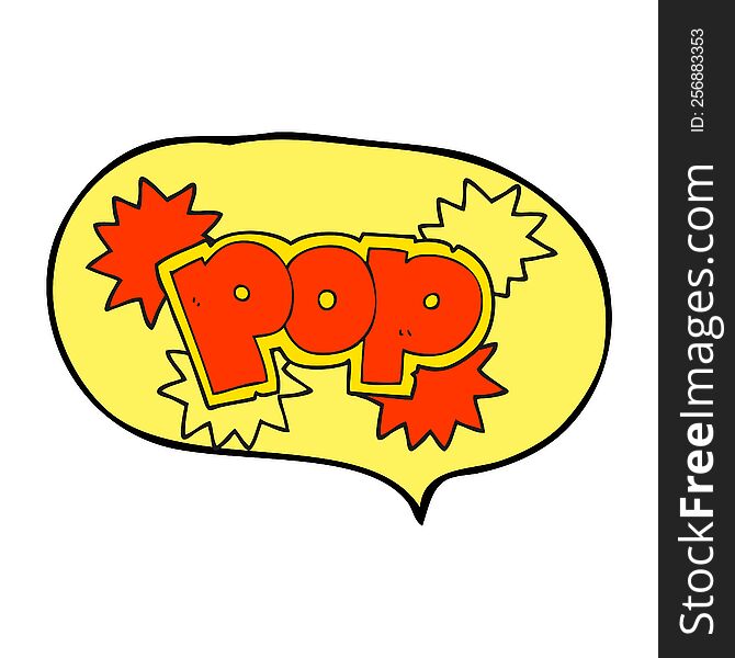 speech bubble cartoon pop explosion symbol