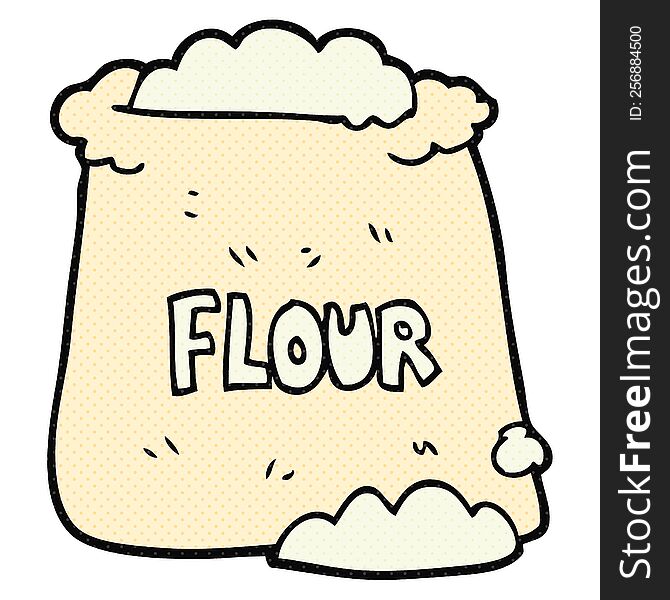 Cartoon Bag Of Flour