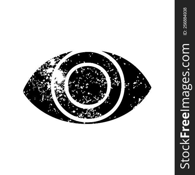 Distressed Symbol Eye