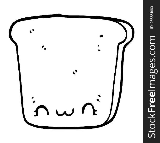 Cartoon Slice Of Bread