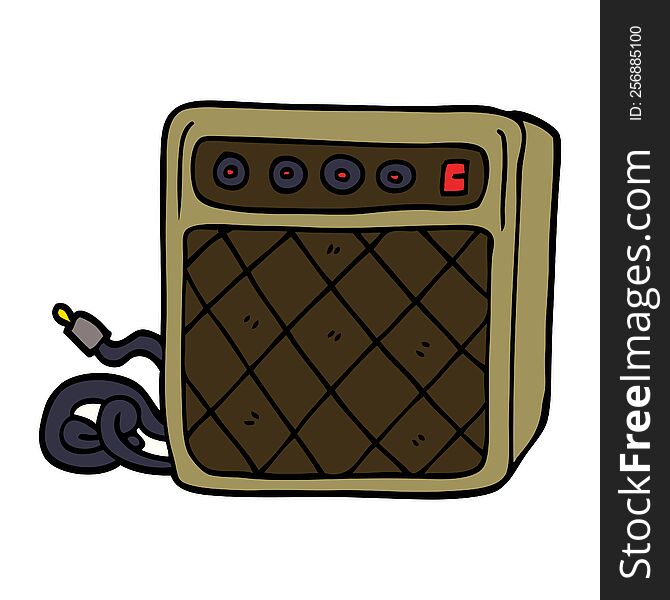 Cartoon Doodle Retro Speaker System