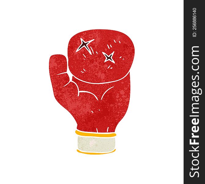 Retro Cartoon Boxing Glove