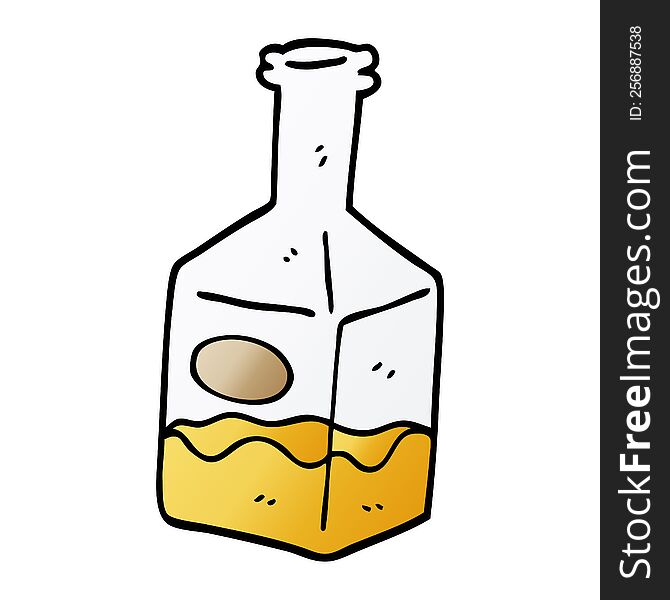cartoon doodle drink in decanter
