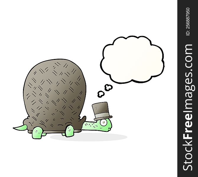 thought bubble cartoon tortoise