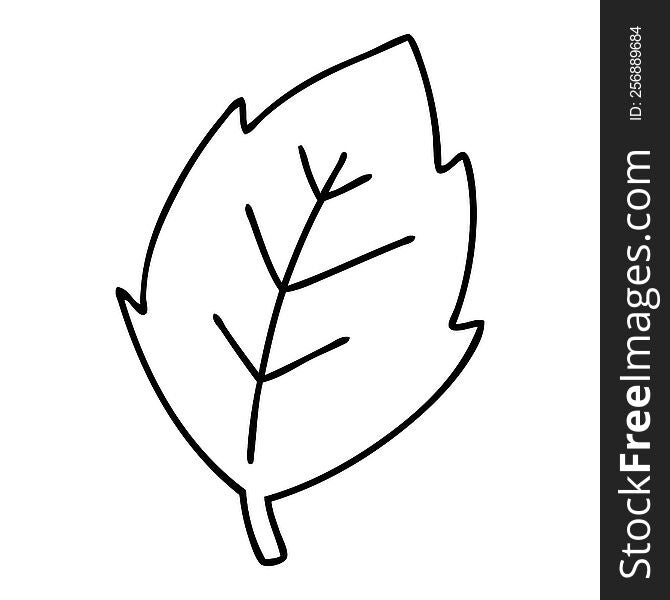Simple Cartoon Leaf