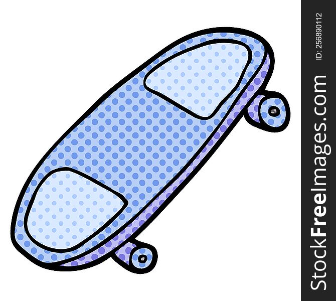 Cartoon Doodle Skate Board