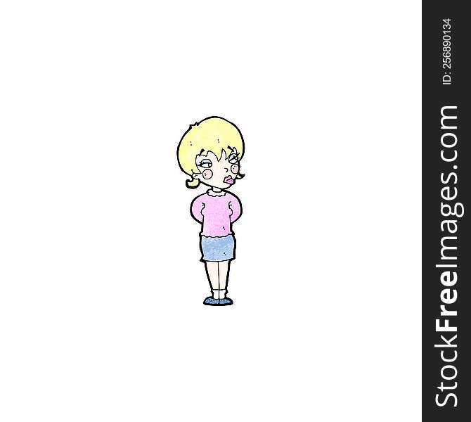 Cartoon Blond Woman