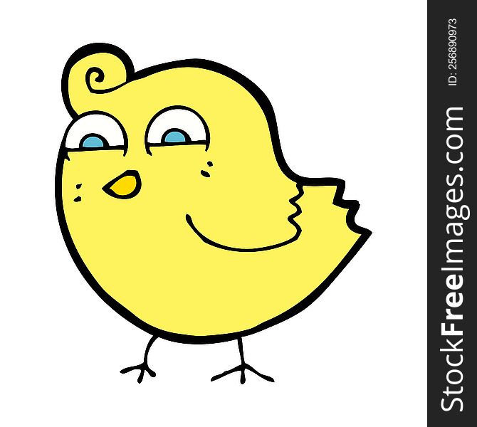 cartoon funny bird