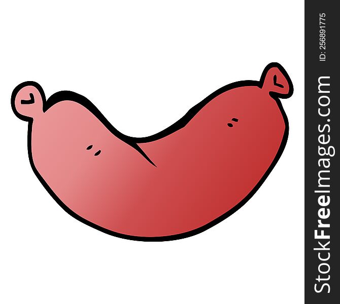 Cartoon Doodle Sausage