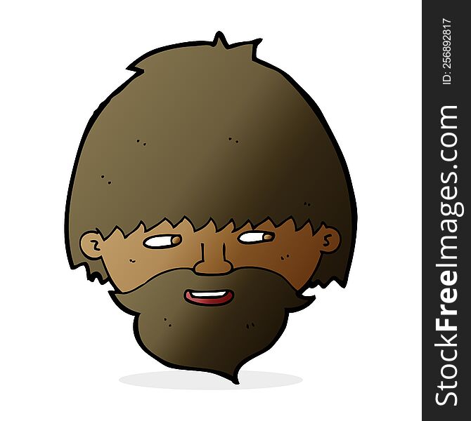 cartoon bearded man