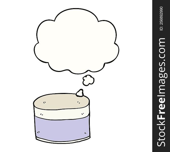 cartoon pot with thought bubble. cartoon pot with thought bubble