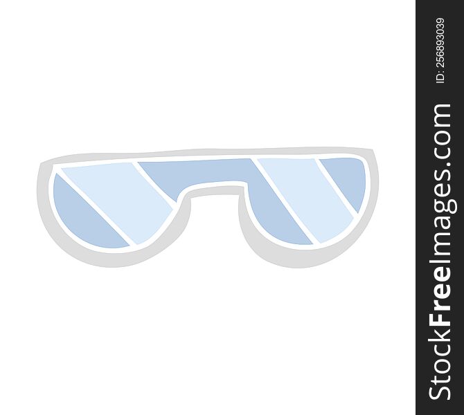 flat color illustration of glasses. flat color illustration of glasses