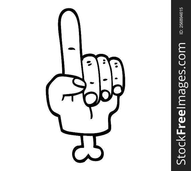 Pointing Hand Symbol