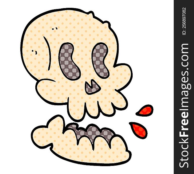 Cartoon Doodle Skull