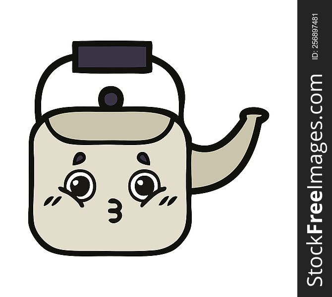 cute cartoon kettle