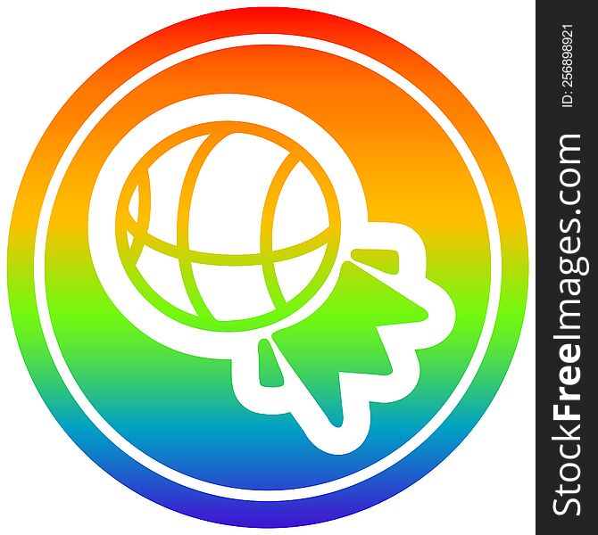 basketball sports icon with rainbow gradient finish. basketball sports icon with rainbow gradient finish