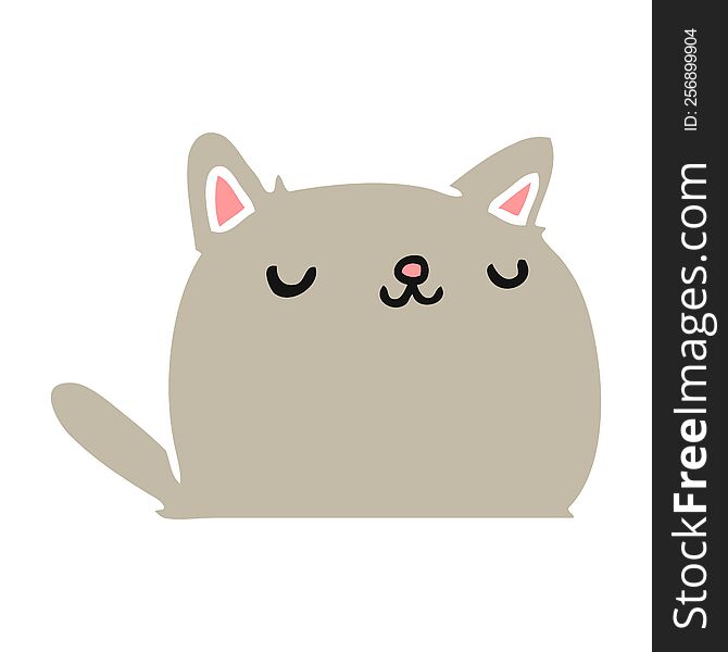 Cartoon Of Cute Kawaii Cat