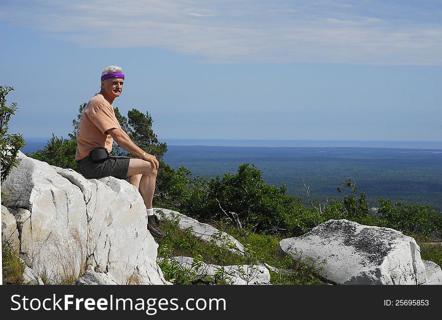 Sitting High Above Killarney Provincial Park