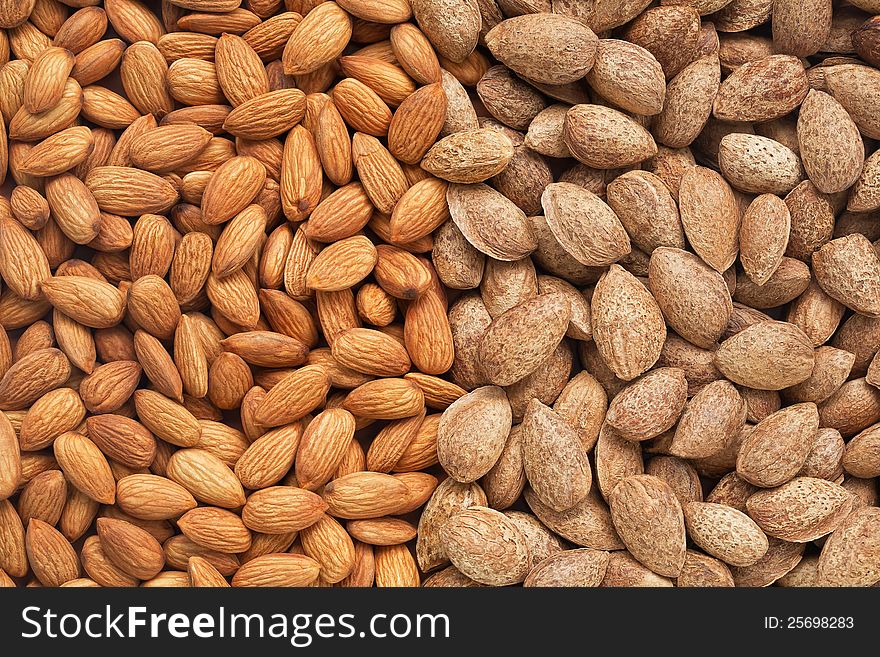 Healthy Food, Background. Almonds