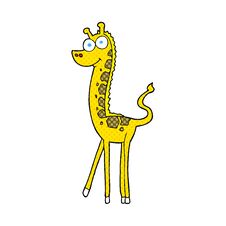 Cartoon Giraffe Stock Photo