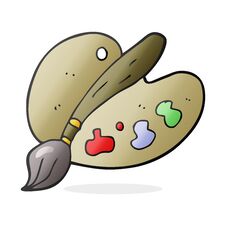 Cartoon Artist Palette Royalty Free Stock Image Cartoon Artist Palette Royalty Free Stock Image