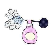 Cartoon Perfume Bottle Royalty Free Stock Images