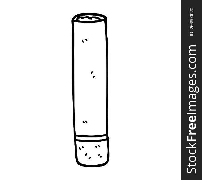 line drawing cartoon tobacco cigarette