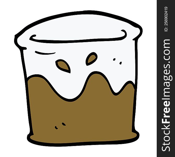 cartoon doodle drink in tumbler