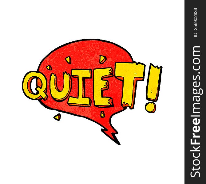 cartoon comic book shout for quiet