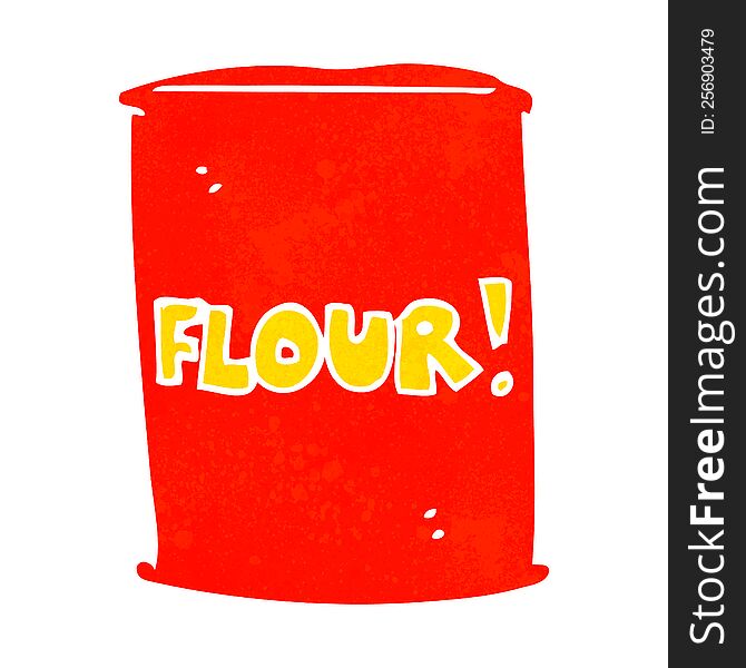 cartoon bag of flour