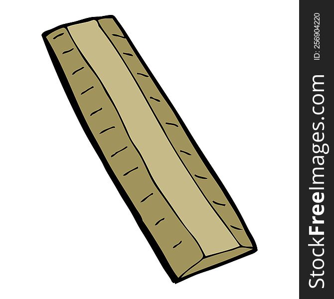 Cartoon Wooden Ruler