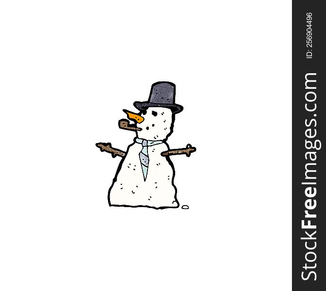 Cartoon Snowman