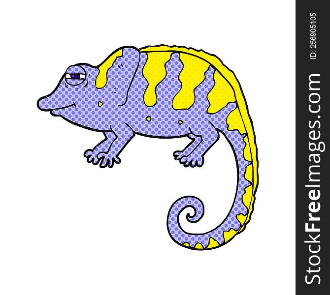 cartoon chameleon