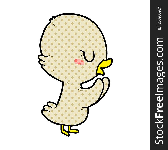 cute cartoon duckling. cute cartoon duckling