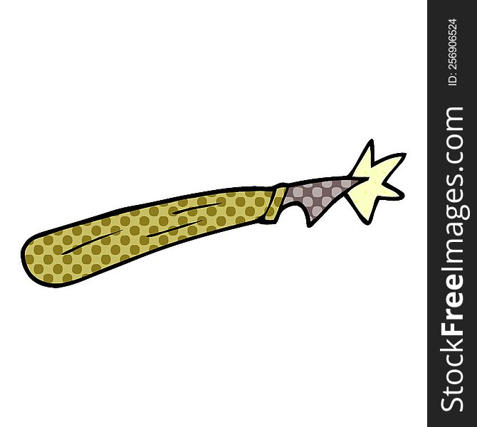 cartoon doodle craft knife