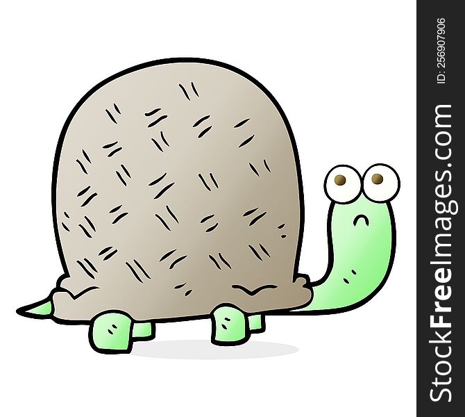 Cartoon Sad Turtle