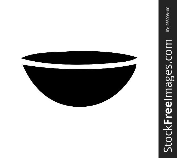flat symbol of a hot soup. flat symbol of a hot soup